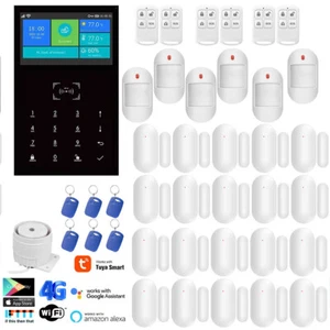 F34 Tuya APP WiFi+US/EU 4G Sim Wireless Home Security Alarm System+Alexa+Google - Picture 1 of 21