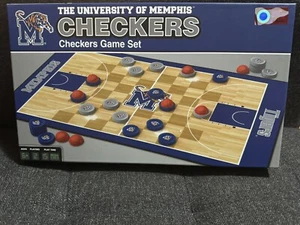 University of Memphis Tigers NCAA Checkers Game Set - Picture 1 of 4