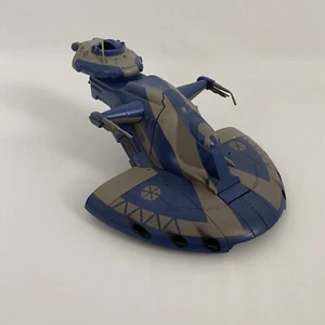 Star Wars Attack of The Clones 1999 2002 Blue Ship Vehicle Hasbro - Picture 1 of 9