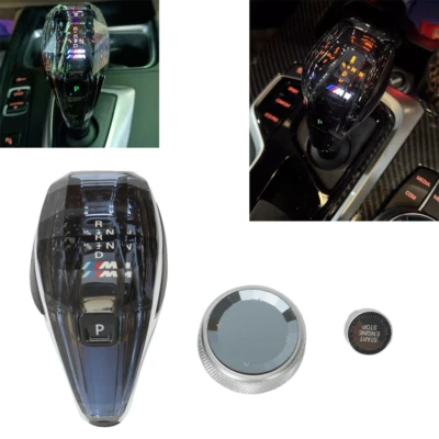 Kristall-Schaltknauf Aufkleber Für BMW G01 G02 G08 G12 G30 G31 G32 G38 3PC Knopf - Bild 1 von 4