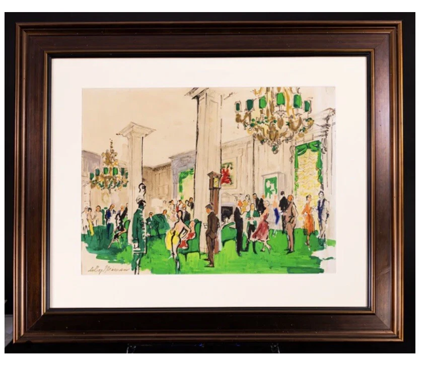 Pintura Original Leroy Neiman “Hotel Party” Foto 1 de 2