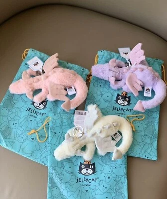 Jellycat 12cm Cute Flying Dragon Plush Keychain Pendant Genuine with label - Image 1 of 4