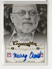 2012 Panini Cooperstown Murray Chass AUTOGRAPH / 500 Journalist MLB