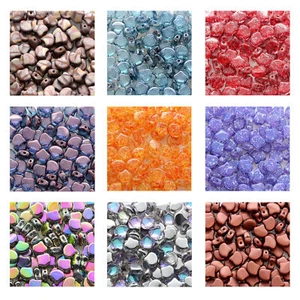 Matubo Ginko™ Pressed Beads Preciosa Ornela Czech Glass 7.5mm Größe 22g Tube - Bild 1 von 54