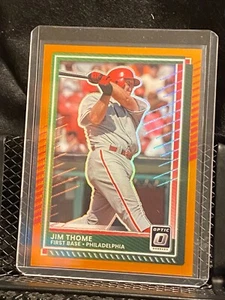 Jim Thome 2025 Donruss Optic Orange #182/199 - Phillies - Imagen 1 de 2