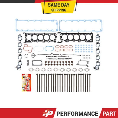 Juego de pernos de junta de culata para 03-12 E350 E450 F350 F450 F550 Ford Super Duty 6.8 Foto 1 de 4