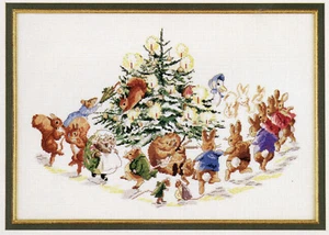 Beatrix Potter Christmas Tree Cross Stitch Pattern Leaflet Green Apple 611 - Picture 1 of 5