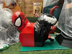 Large Life Size Venom & Spiderman Twin Bust Horror Bust Prop 1:1 - Picture 1 of 10