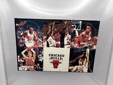 Vintage Chicago Bulls 6 POGs Sheet Unpunched Jordan, Pippen, HOF RARE- Very Cool