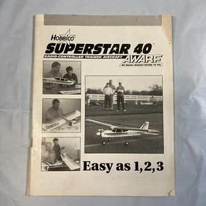 RC Plane Aircraft Airplane Instruction Manual Hobbico Superstar 40 - Picture 1 of 1
