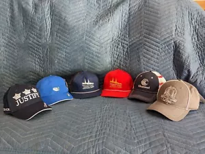 Vintage Hat Cap Snapback Trucker Lot Of 6 Kentucky Derby & Golf - Picture 1 of 24
