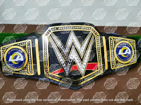 Los Angeles Rams  NFL Championship Belt Adult Size 2mm Brass Cover