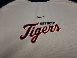 Nike Detroit Tigers S. S. Jersey Light Grey/Navy Men's Size Large. *See Desc* - Picture 1 of 6
