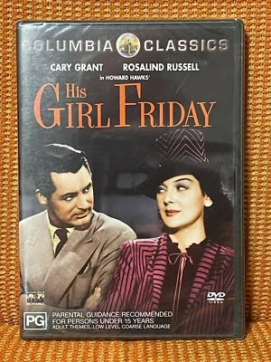 His Girl Friday (1940) - Cary Grant, Rosalind Russell Brand New + Sealed R4 DVD - image 1 of 2