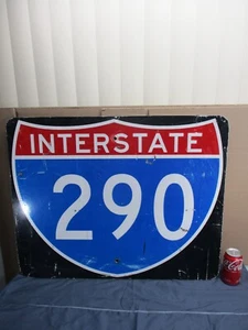 Vintage Illinois Interstate 290 Highway Schild reflektierend NICHT MEHR PRODUZIERT 30" x 24" - Bild 1 von 8