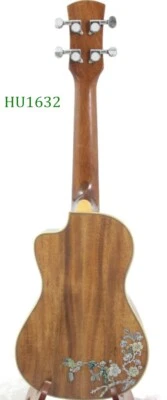 Alulu Solid Acacia Koa wood Concert Cutaway Ukulele, hummingbird inlay HU1632 - Image 1 of 4