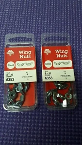 Hillman 6353 Wing Nuts 8-32 inch - SLEEVE OF 10 pkgs - Picture 1 of 3