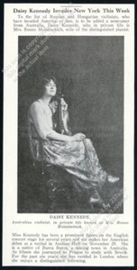 Foto 1920 Daisy Kennedy con violín debut americano artículo impreso vintage - Imagen 1 de 7