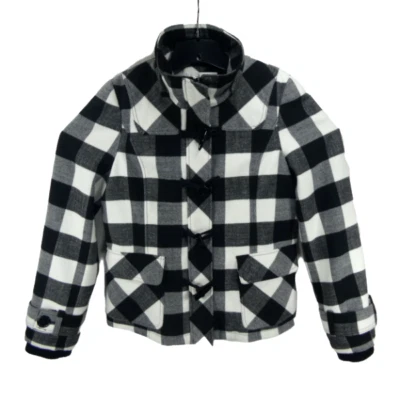 Pendleton Women's White & Black Size M Checkered Winter Jacket Coat - Image 1 of 4