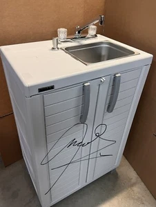 Portable sink mobile Handwash Sink Self contained cold and Hot Water. 110V. - Picture 1 of 6