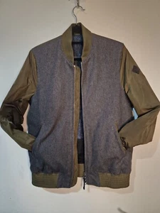 PAUL SMITH Men's Green / Grey Size S Bomber Jacket Suede front. Spring Summer - Picture 1 of 6