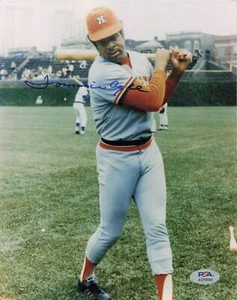 Tommy Agee Astros Signed 8x10 Photo Autograph PSA/DNA AO75065 - Picture 1 of 1