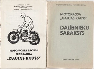 LETONIA DÉCIMA CARRERA DE MOTOCICLETAS TRADICIONAL PROGRAMA COPA GAUJAS KAUSS VALMIERA 1973 - Imagen 1 de 6
