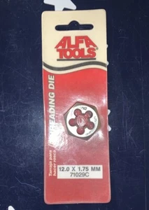 ALFA TOOLS M12-1.75 Gewinde Sechskant Schneideisen Mutter M12 x 1.75 71029C - Bild 1 von 4
