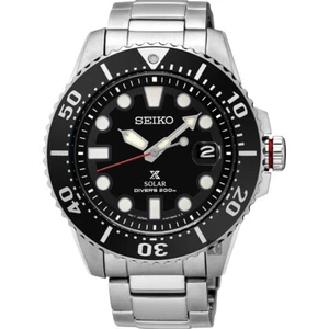 SEIKO Prospex SNE437J1 Scuba Solar Divers' 200M Black Dial Made in Japan - Picture 1 of 6