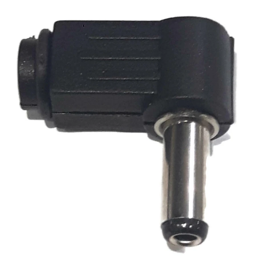 2X 2.5mm x 5.5mm Male Plug Right Angle L Jack DC Power Tip Connector 9mm length