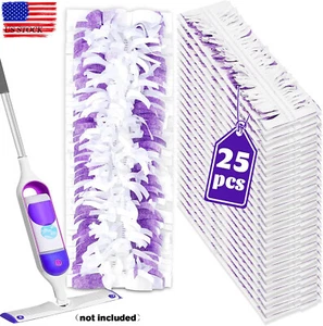 25 CONFEZIONI Pad Pulizia Pavimenti Testina Scopa Microfibra Ricambio Mopping Ricarica Pad - Foto 1 di 16