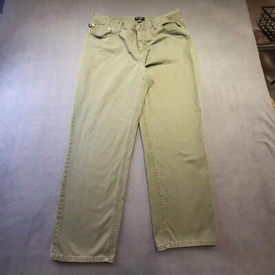 Ralph Lauren Polo Jeans Co Mujer 14 Verde Pierna Recta Chino Pantalones Foto 1 de 4