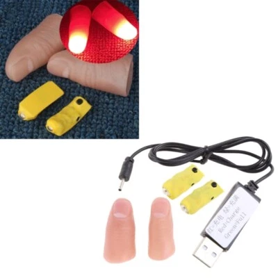 Super Thumb Light Magia Props Stage Magic Gimmick Illusions LED Finger Lamp Gift - Image 1 of 4