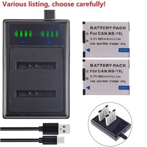 Battery NB-11L or charger for Canon PowerShot SX400 SX410 IS SX420 IS SX430 IS - Picture 1 of 39