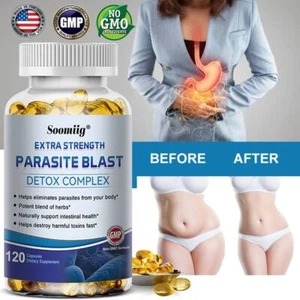 Parasite Blast Detox Complex Capsule Natural Herbal Extract Eliminates Parasites - Picture 1 of 11
