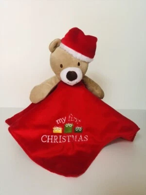 MANTA DE SEGURIDAD BABY STARTERS My First Christmas Red Bear Lovey Regalos Foto 1 de 4