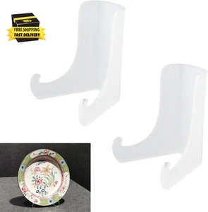 2 Pack Acrylic Plate Holder, Clear Acrylic Easel Display Stand, Clear Display St - Picture 1 of 5