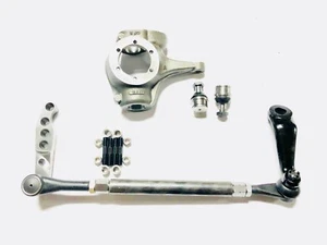 CHEVY 10 BOLT COMPLETE 1-TON CROSSOVER HIGH STEER KIT-W/ KNUCKLE, BALL JOINT - Foto 1 di 4