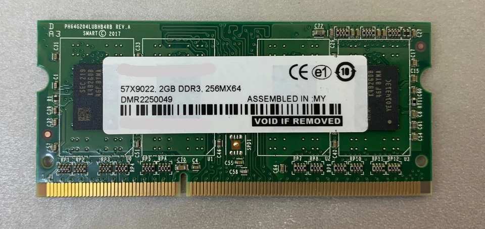 Lexmark 57X9022 2GB DDR3 256Mx64 RAM Memory Stick - Image 1 of 4