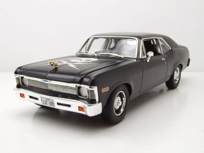 Chevrolet Nova 1971 Matt Nero Death Proof Modellino 1:18 GMP - Immagine 1 di 4