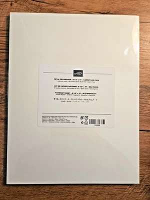 Stampin Up 8-1/2" x 11" Cardstock  PETAL PROMENADE Pkg of 3 colors Retired - Image 1 of 2