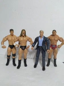 Evolution WWE Jakks Wrestling Figure Lot Ric Flair Batista Triple H Randy Orton - Picture 1 of 17