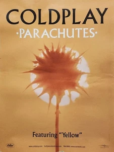 COLDPLAY 2000 Parachutes promotional poster Good New Old Stock - Picture 1 of 1