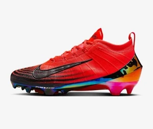 Nike Vapor Elite Size 11 Football Cleats Bright Crimson Orange Black HF1099-600 - Picture 1 of 7