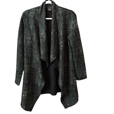 Blazer Chaqueta Arrugada Chico's Travelers Para Mujer 1 US M Whimsigoth Verde Mancha Foto 1 de 4
