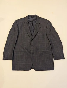 Burberry 100% Wolle Kensington Karo Designer Anzug Sakko Blazer Herren 42 S Kurz  - Bild 1 von 11