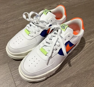 Size 8.5 - Nike Air Force 1 Pixel White Concord Crimson W - Image 1 of 4