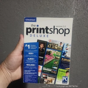 NEW Broderbund The PrintShop Deluxe Version 3.5 For Windows PC DVD-ROM Disc - Picture 1 of 2