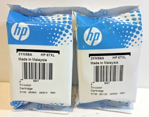 Cartucho de tinta original HP 67XL alto rendimiento tricolor nuevo sellado - Imagen 1 de 4