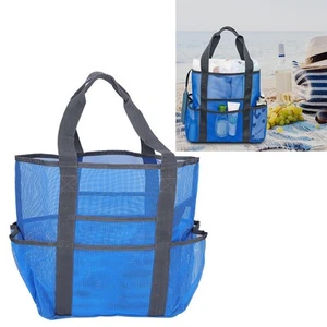 Mesh Picnic Bag Mesh Beach Bag (blue) - Picture 1 of 19